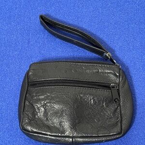 Small leather wristlet